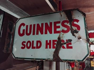 Guinness enamel sign