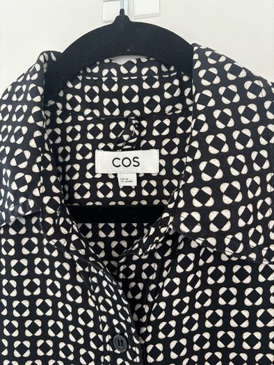 COS  Printed Belted Midi Shirt Dress