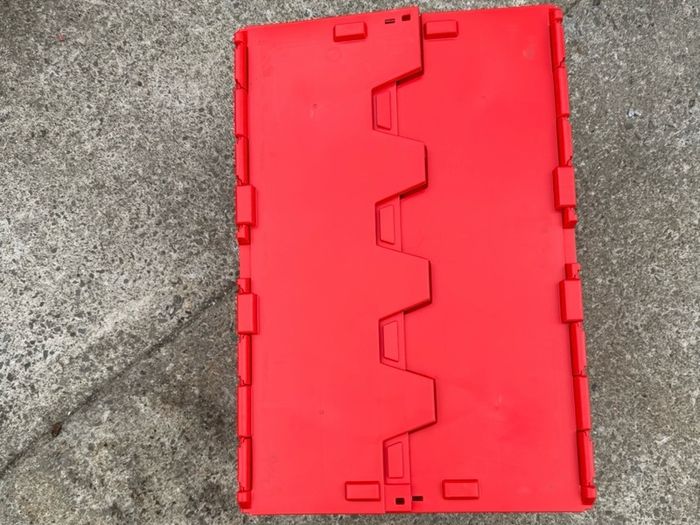 Red Storage Boxes