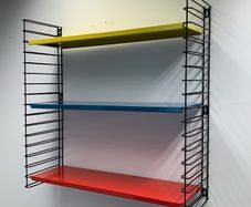 Vintage mid-century spaceage 100% genuine Tomado shelving c1960.