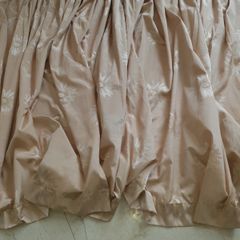 2m wide beige fully lined single curtain