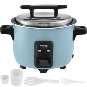 Commercial Rice Cooker, 50-Cup Rice Cooker, 10 Liter Large Rice Cooker and Warmer with Nonstick Inner Pot, Fast Cooking and 24-Hour Keep Warm