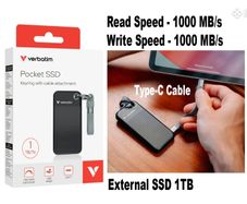 Verbatim Pocket SSD, 1TB, new