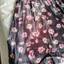 floral pleated midi skirt satin look elegant style Image 2