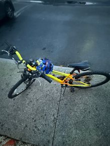kid bike and helmet