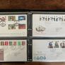 Collection of  81 UK First Day Cover stamps 1980 to 1986 in album plus 10 extra pages Image 8