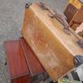 Vintage Suitcase with Railway Labels Image 4