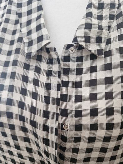 Silk gingham summer dress