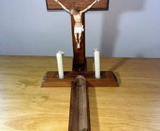vintage sick call crucifix