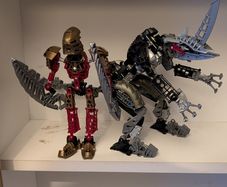 Bionicle toa lhikan & kikanalo set