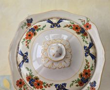 Vintage Art Deco H and K Tunstall Lidded Tureen  Serving Dish , Pattern 1957