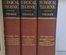Vintage 1938 Modern Surgical Technic Thorek 3 Volume Medical Set