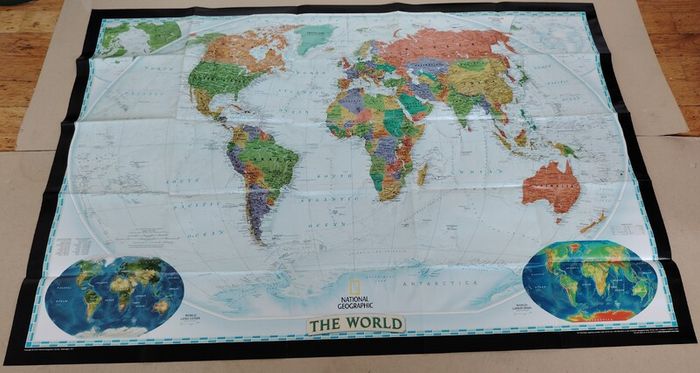 National Geographic "The World" Map 2003