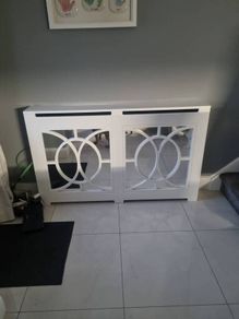 White Radiator Cover.
