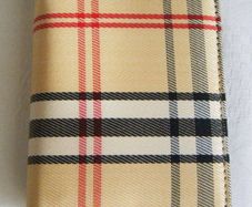 Chess Check Flat Practical Small Ladies Wallet Purse with Credit Cards Slots