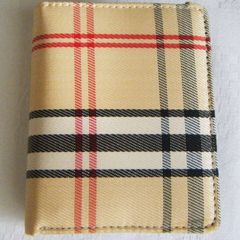 Chess Check Flat Practical Small Ladies Wallet Purse with Credit Cards Slots
