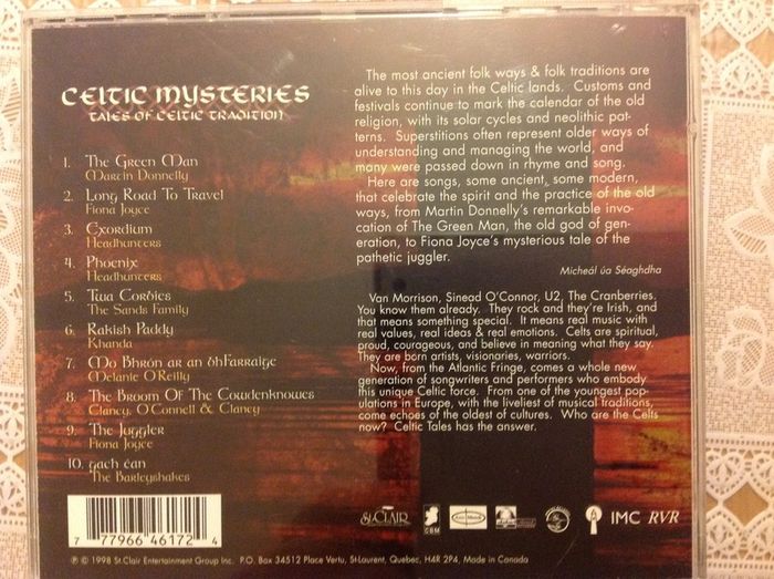 Celtic Mysteries.  Tales of Celtic Tradition. CD.