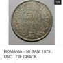 Rare 1873 50 Bani Silver Coin Image 3