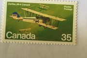 Canada stamp - WW1 Military Airplane