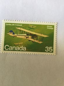 Canada stamp - WW1 Military Airplane