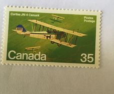 Canada stamp - WW1 Military Airplane
