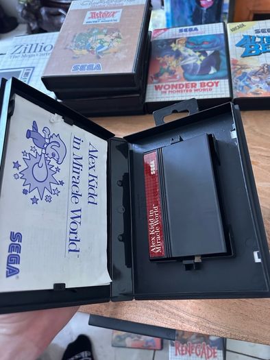 Sega Master System console and games Sonic