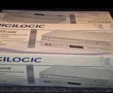 Digilogic DVDVCR2 DVD Player and VCR, VHS Video Player Combination with Remote