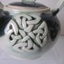 Ceramic Celtic Teapot from Ken Watters Pottery Listowel Co. Kerry. Image 2