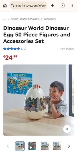 Dinosaur World Egg 50 Piece Figures and Accessories Set