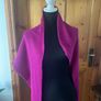 Fuchsia baby alpaca polyamide scarf shawl Image 2