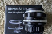 Voigtlander Ultron 40mm f/2 SL IIS Aspherical Lens for Nikon F (Silver Rim)