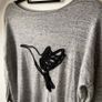 Mint Velvet Granite Grey Hummingbird Embellished Knit Jumper Image 4