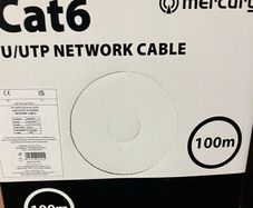 Oxygen Free Solid Copper/ Cat6 U/UTP Outdoor Network Cable 100m Black