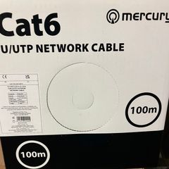 Oxygen Free Solid Copper/ Cat6 U/UTP Outdoor Network Cable 100m Black