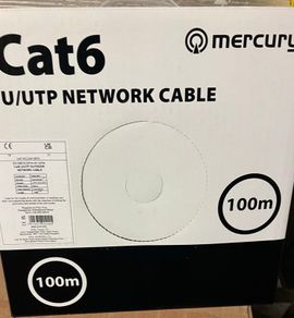 Oxygen Free Solid Copper/ Cat6 U/UTP Outdoor Network Cable 100m Black