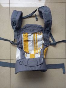 BECO Baby Carrier Sling Grey with White & Yellow