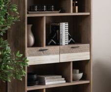 wood bookcase