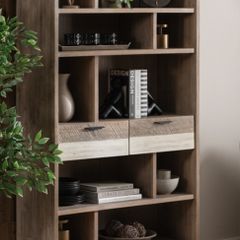 wood bookcase