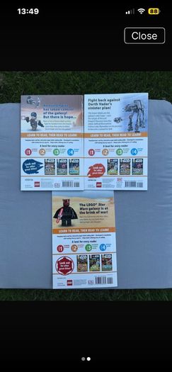 Freepost 3 X Lego Star Wars Books