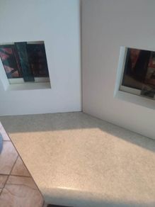 Set Of 2 Art Deco White Framed Photo.