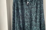 Print shirt blouse blue size 18 - New with tags