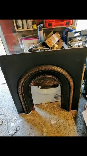 Fireplace insert surround