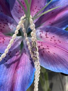 1.2 M  S925 nature spring water rice necklace
