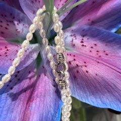 1.2 M  S925 nature spring water rice necklace