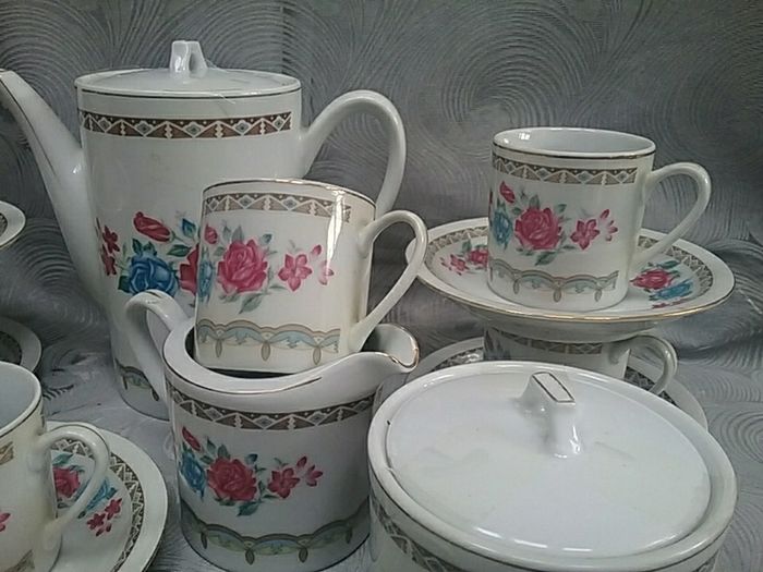 Fourteen Piece China Coffee Set
