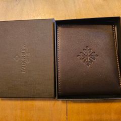 Patek Philippe brown leather wallet