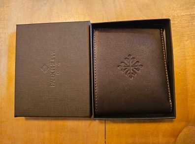 Patek Philippe brown leather wallet