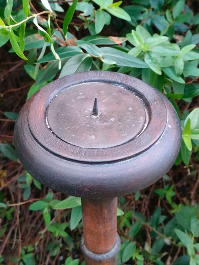 3 Foot 19th Century Mahogany Candle Stick