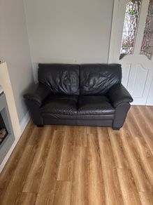 leather sofa and chair