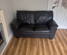 leather sofa and chair